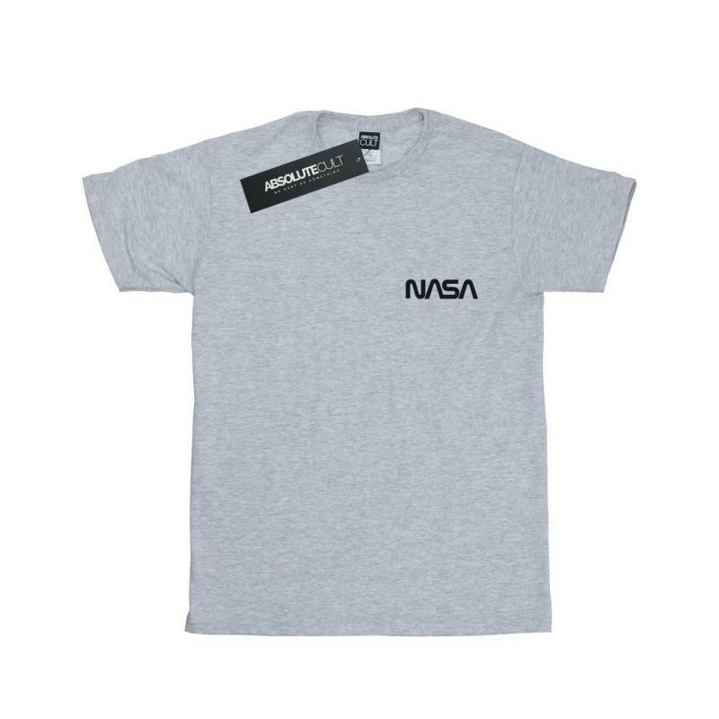 Modern Logo Chest Tshirt Damen Grau 3XL von Nasa