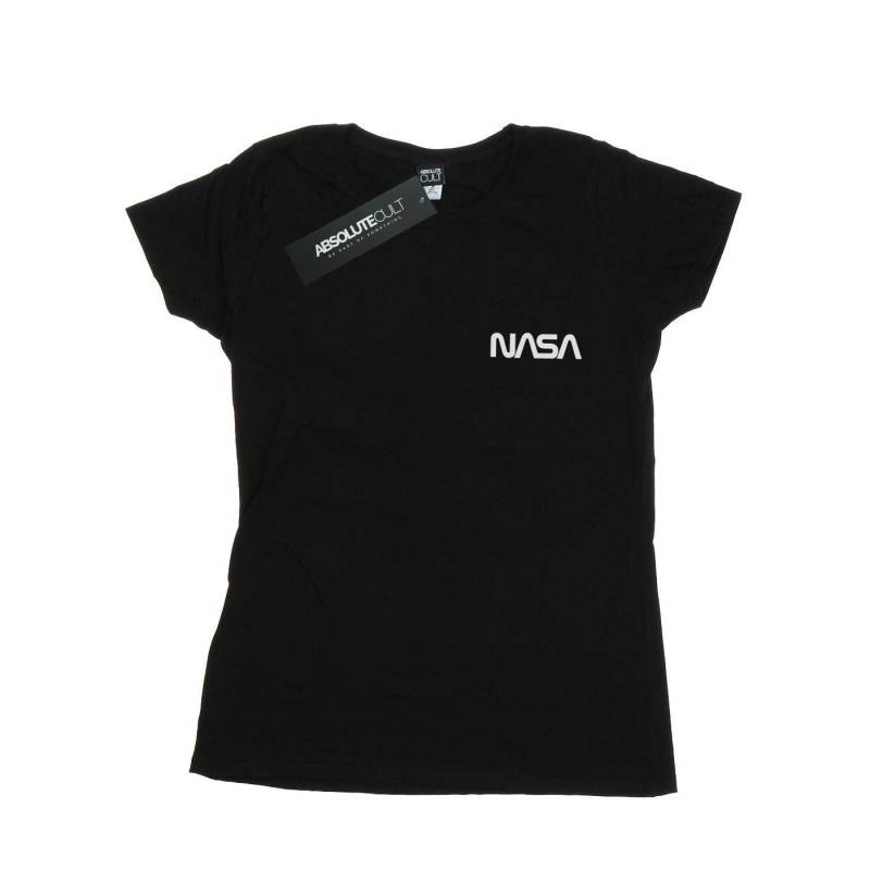 Modern Logo Chest Tshirt Damen Schwarz L von Nasa