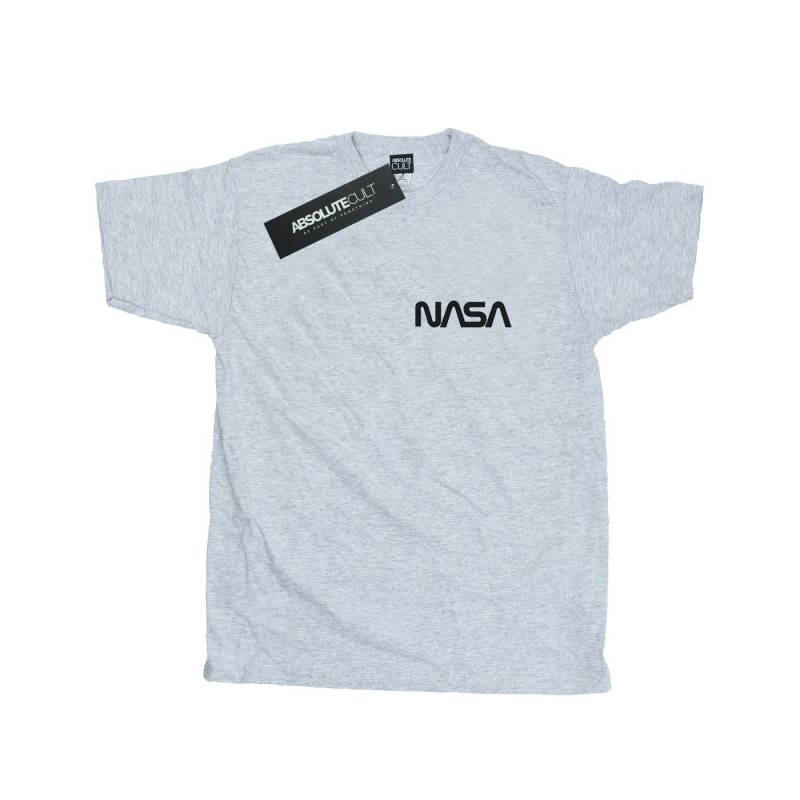 Modern Logo Chest Tshirt Herren Grau 3XL von Nasa