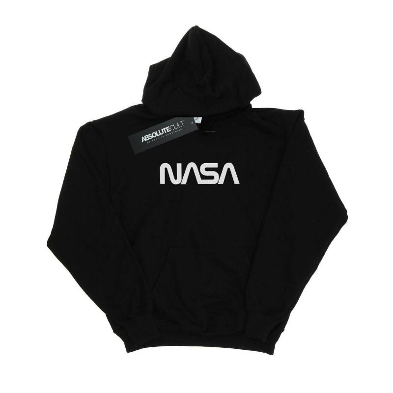 Modern Logo Kapuzenpullover Mädchen Schwarz 116 von Nasa