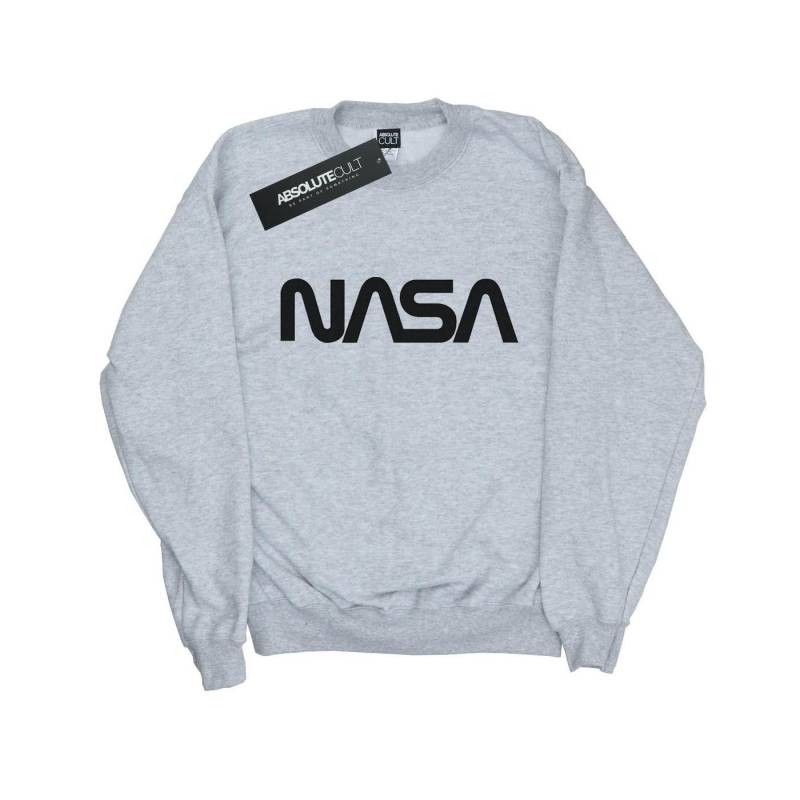 Modern Logo Sweatshirt Jungen Grau 116 von Nasa