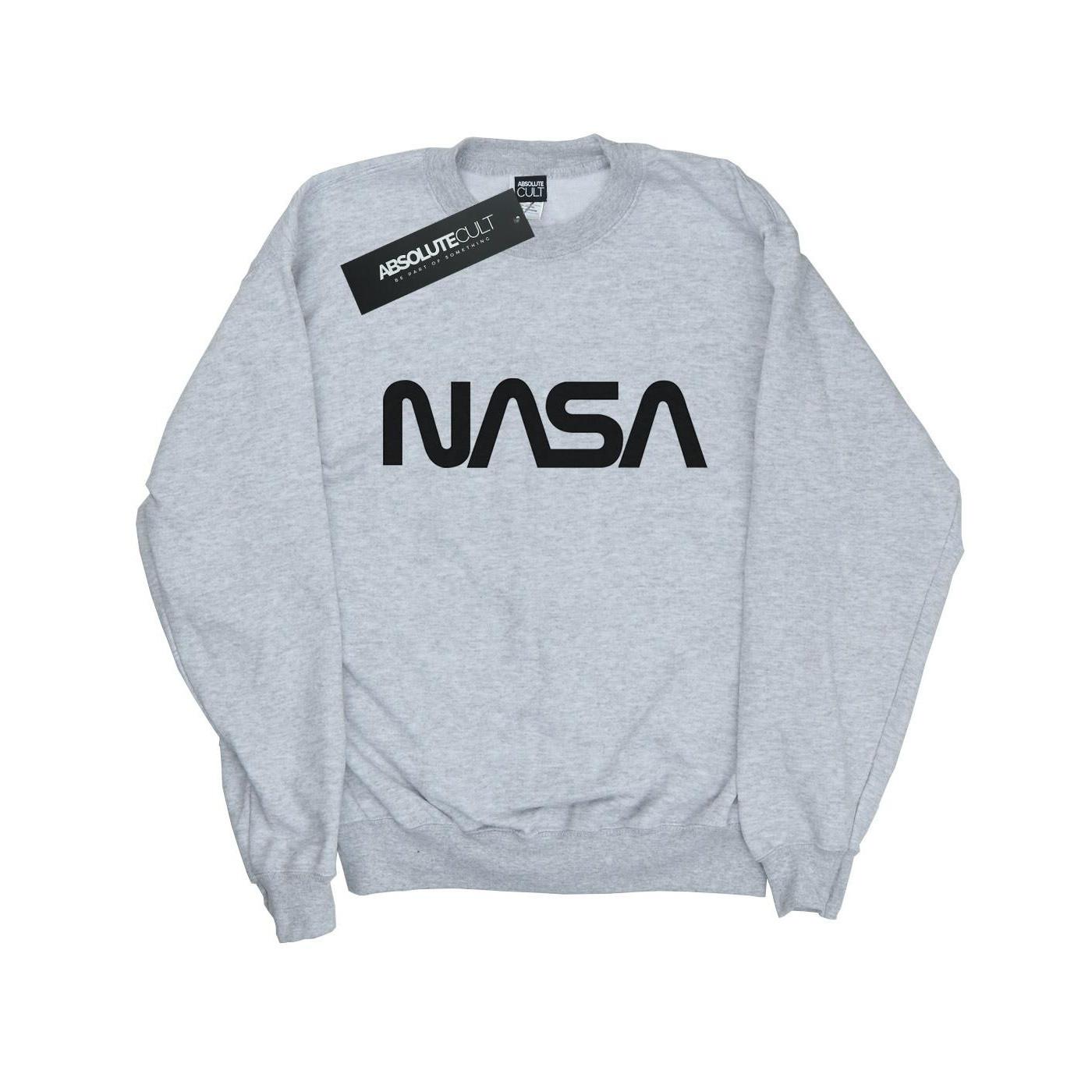 Modern Logo Sweatshirt Jungen Grau 140/146 von Nasa