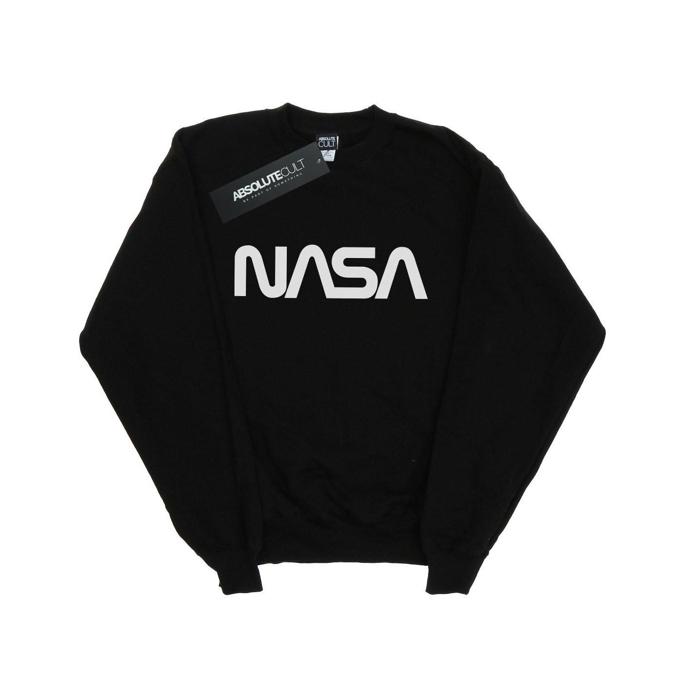 Modern Logo Sweatshirt Jungen Schwarz 152-158 von Nasa