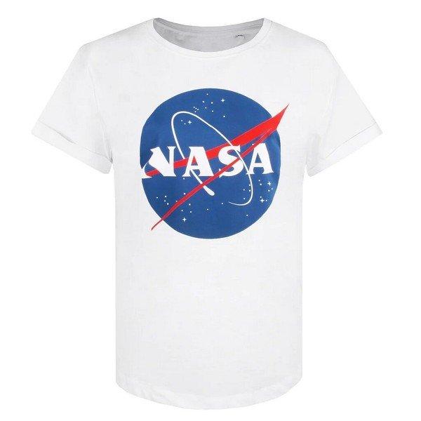 Nachthemd Logo Damen Weiss XL von Nasa