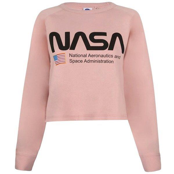 National Aeronautics Kurzes Sweatshirt Damen Altrosa S von Nasa