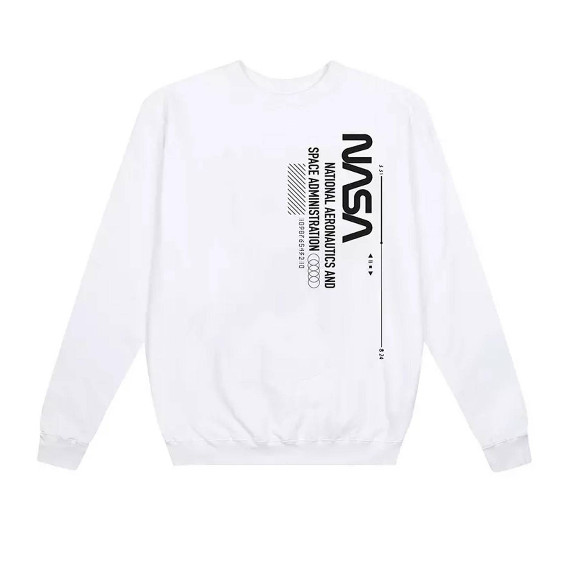 National Space Admin Sweatshirt Damen Weiss S von Nasa