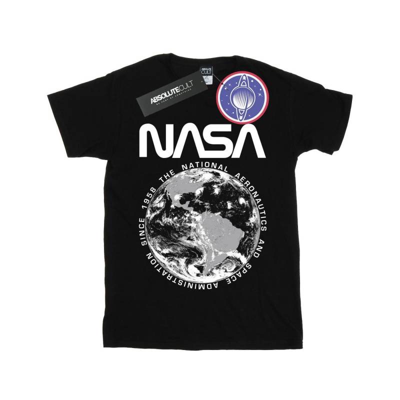 Planet Earth Tshirt Damen Schwarz 5XL von Nasa