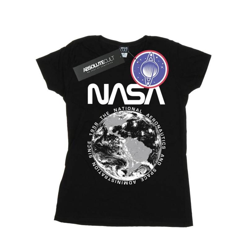 Planet Earth Tshirt Damen Schwarz L von Nasa