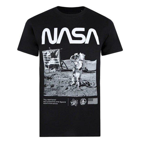 Salute Tshirt Herren Schwarz S von Nasa