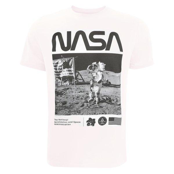 Salute Tshirt Herren Weiss M von Nasa