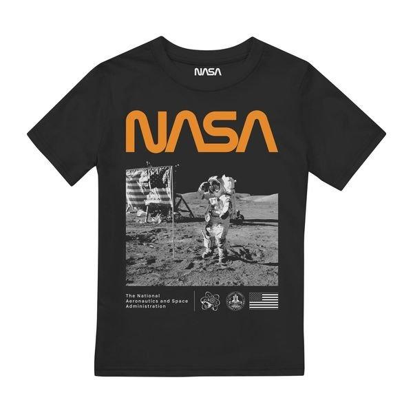 Salute Tshirt Jungen Schwarz 152-158 von Nasa