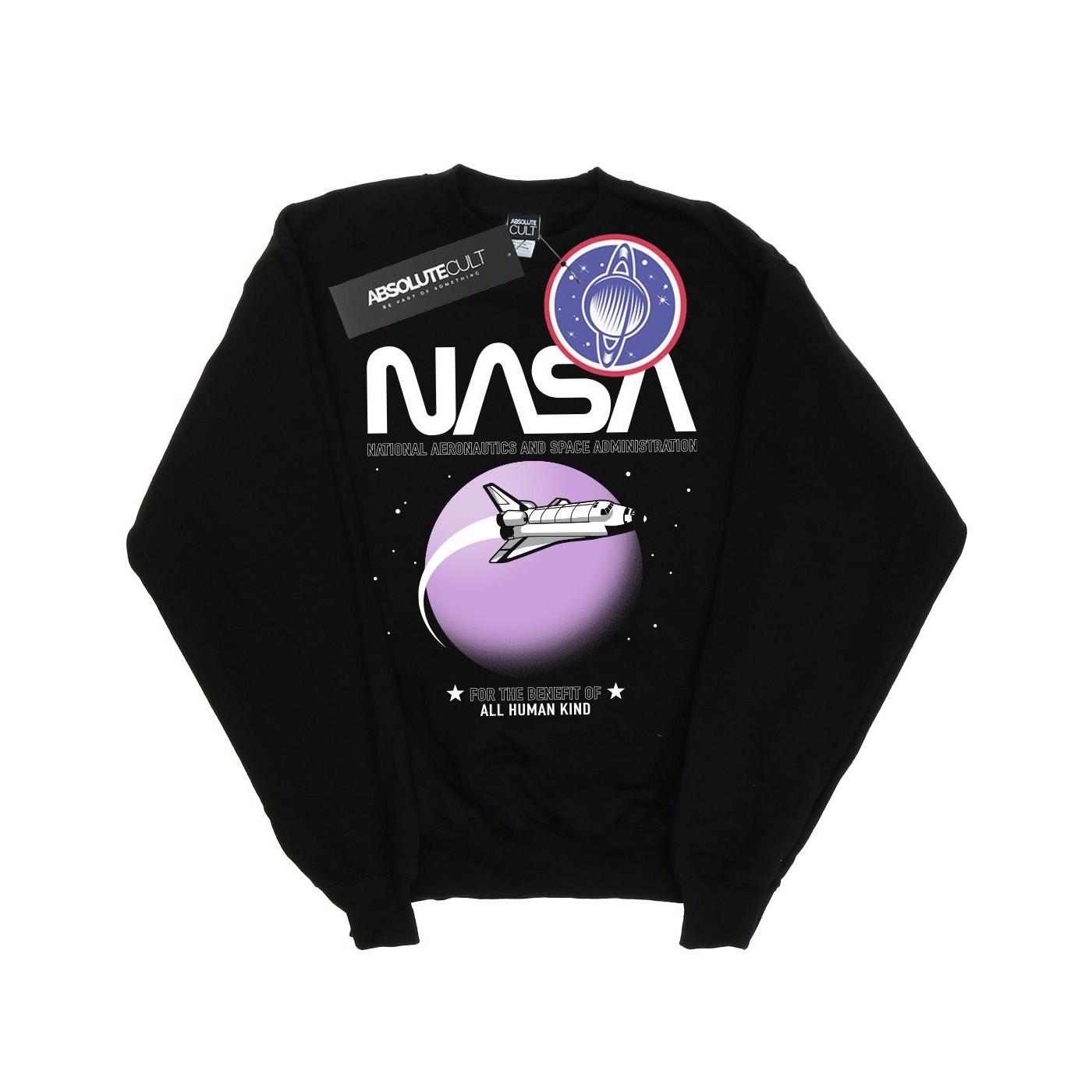 Shuttle Orbit Sweatshirt Damen Schwarz L von Nasa