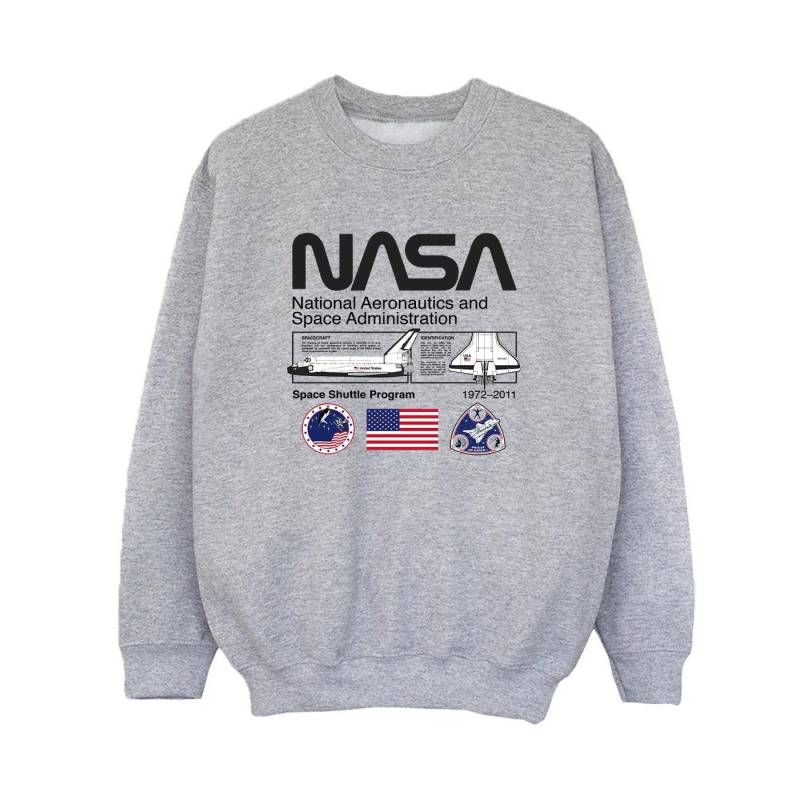 Space Admin Sweatshirt Jungen Grau 140/146 von Nasa