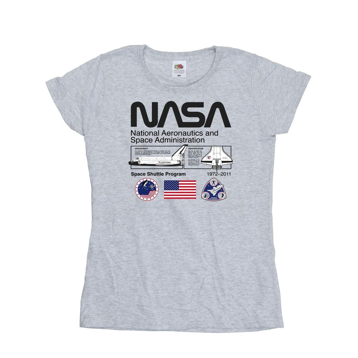 Space Admin Tshirt Damen Grau M von Nasa