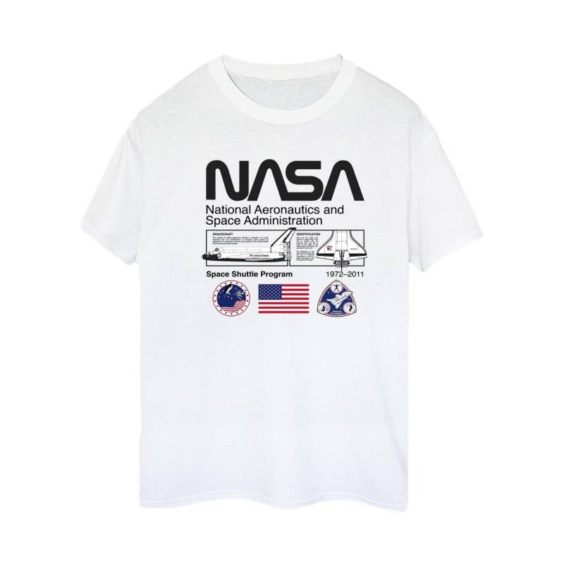 Space Admin Tshirt Damen Weiss S von Nasa