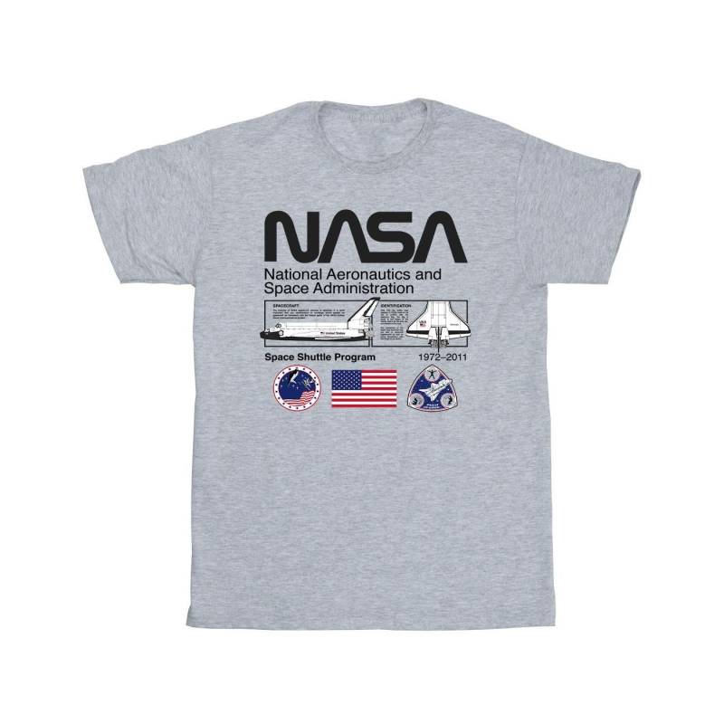 Space Admin Tshirt Herren Grau 3XL von Nasa