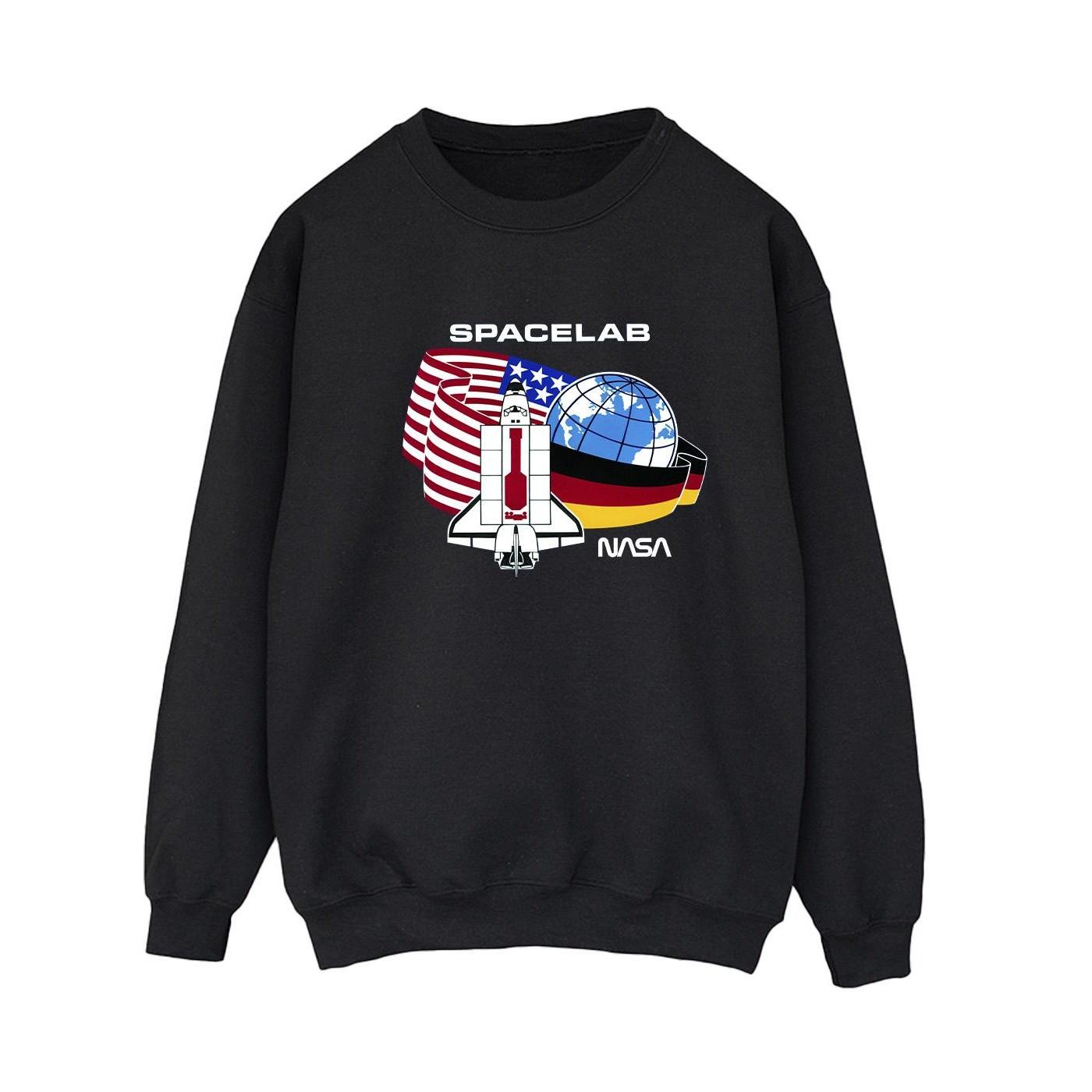 Space Lab Sweatshirt Damen Schwarz M von Nasa