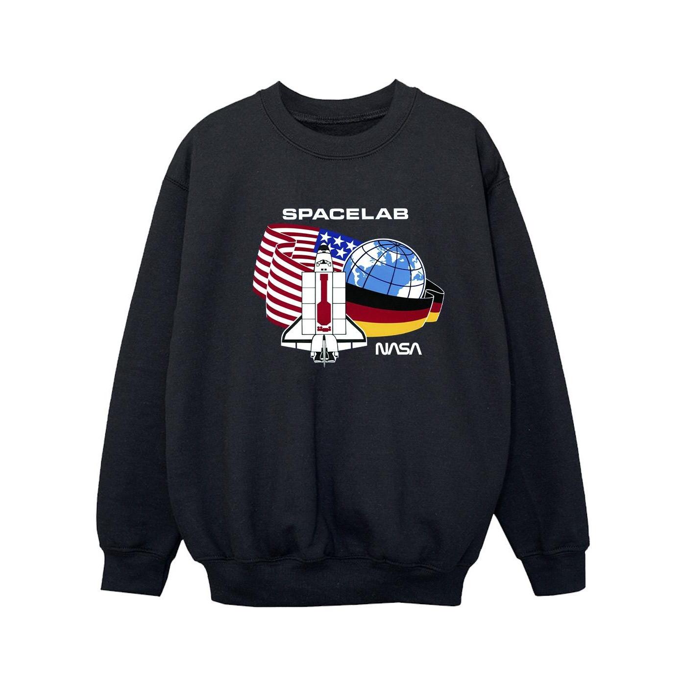 Space Lab Sweatshirt Mädchen Schwarz 104 von Nasa