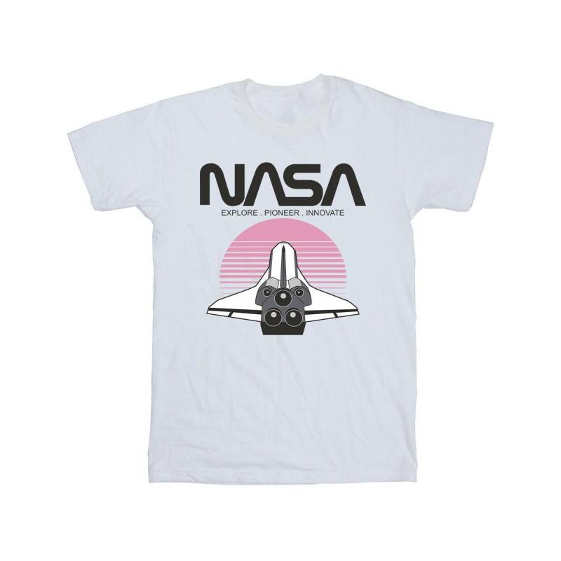 Space Shuttle Sunset Tshirt Herren Weiss 3XL von Nasa