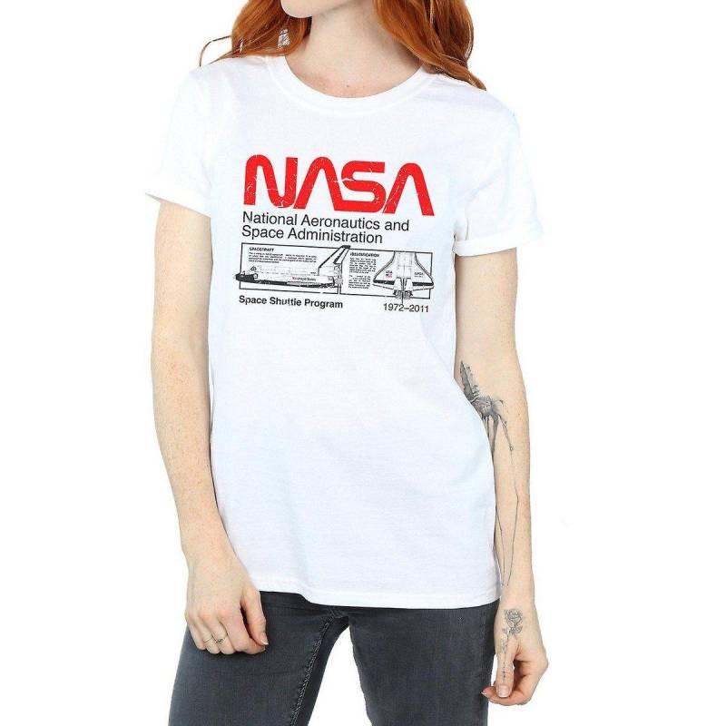 Nasa - Space Shuttle TShirt, für Damen, Weiss, Größe 3XL von Nasa