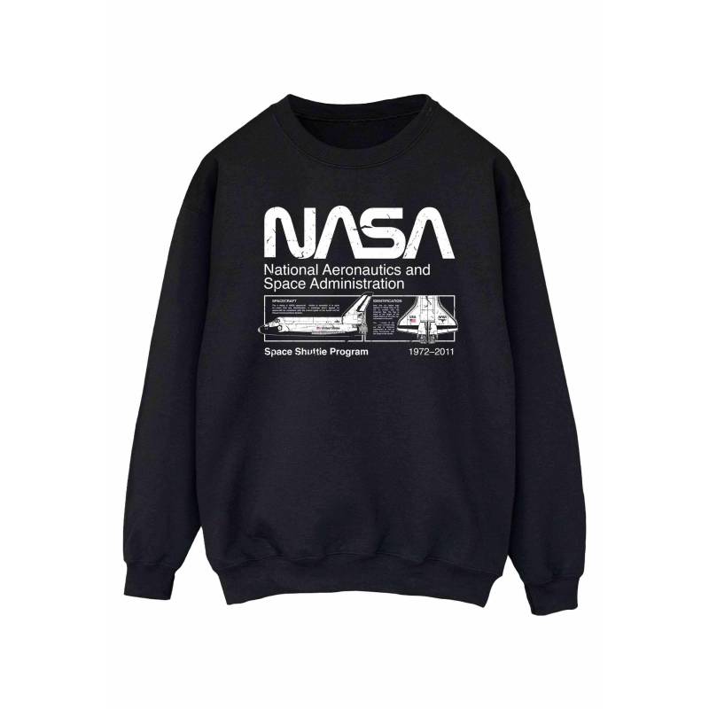 Sweatshirt Damen Schwarz S von Nasa