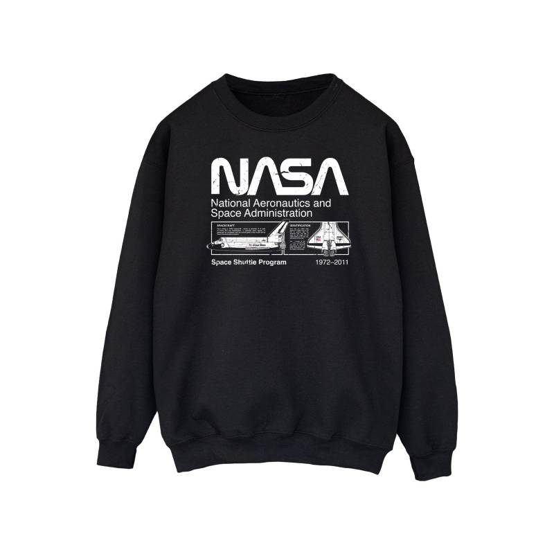 Sweatshirt Herren Schwarz XXL von Nasa