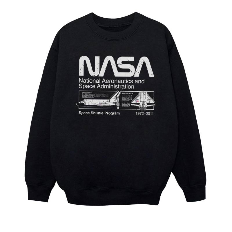 Sweatshirt Jungen Schwarz 116 von Nasa