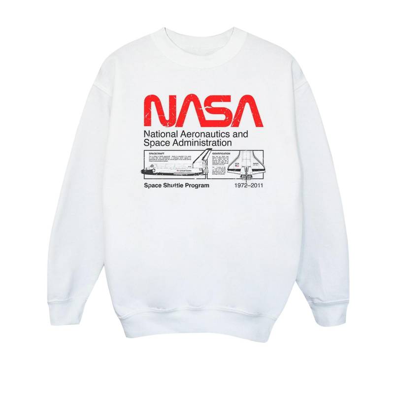 Sweatshirt Jungen Weiss 116 von Nasa