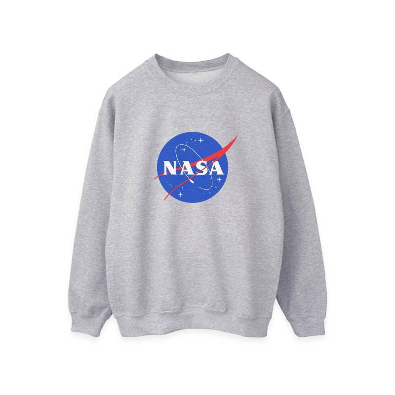 Sweatshirt Logo Damen Grau M von Nasa