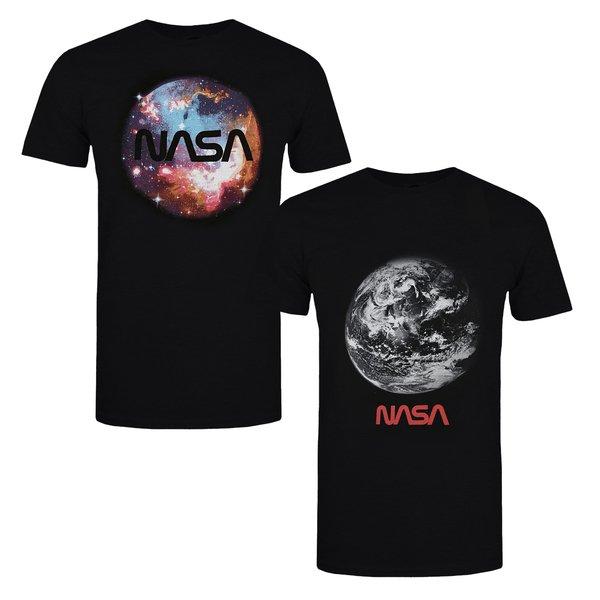 Tshirt (2erpack) Herren Schwarz M von Nasa