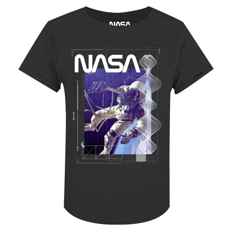 Tshirt Damen Charcoal Black XL von Nasa