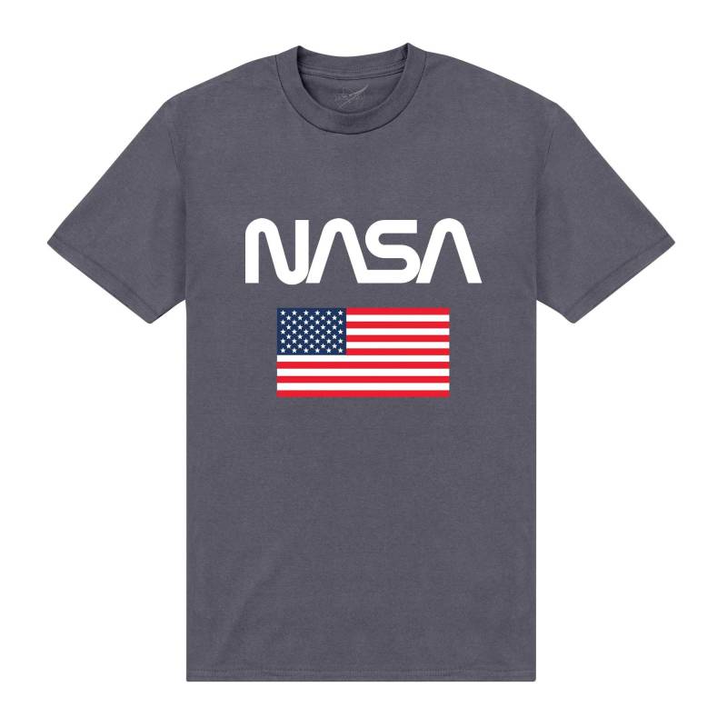 Tshirt Herren Charcoal Black 3XL von Nasa