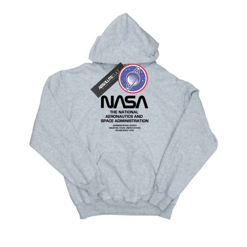 Worm Blurb Kapuzenpullover Damen Grau L von Nasa