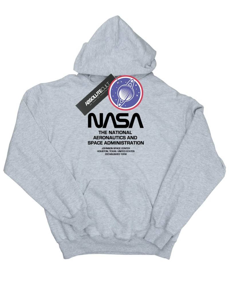 Worm Blurb Kapuzenpullover Damen Grau S von Nasa