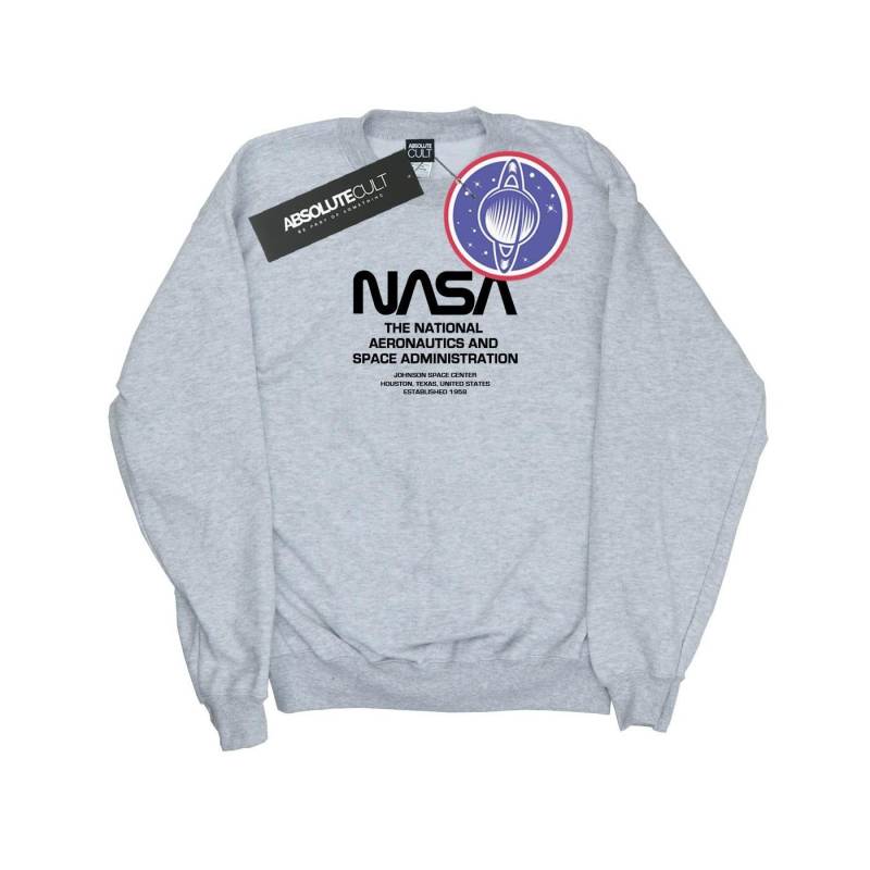 Worm Blurb Sweatshirt Damen Grau M von Nasa