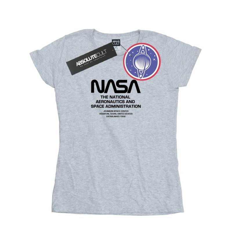 Worm Blurb Tshirt Damen Grau M von Nasa