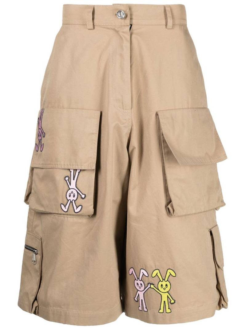 Natasha Zinko Bunny Cargo Shorts - Brown von Natasha Zinko