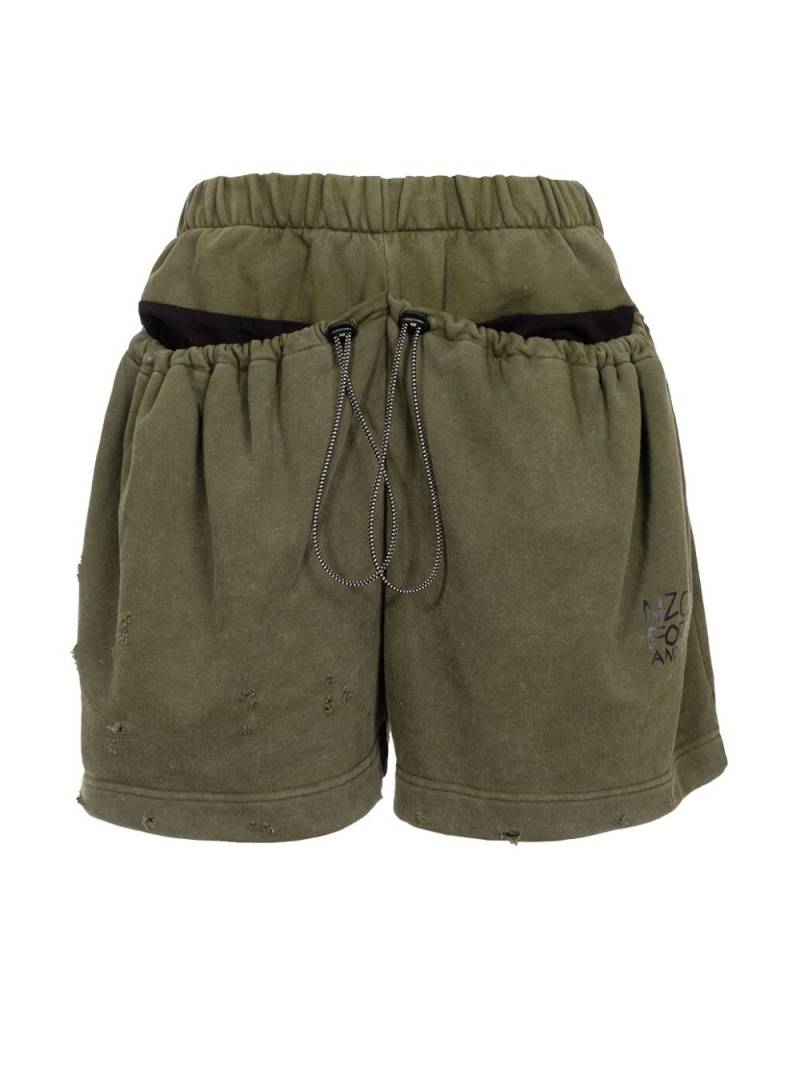 Natasha Zinko Camping track shorts - Green von Natasha Zinko