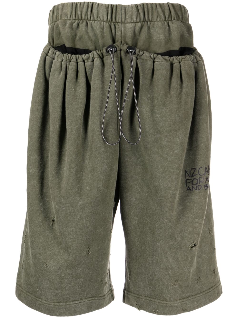 Natasha Zinko Camping jogging shorts - Green von Natasha Zinko