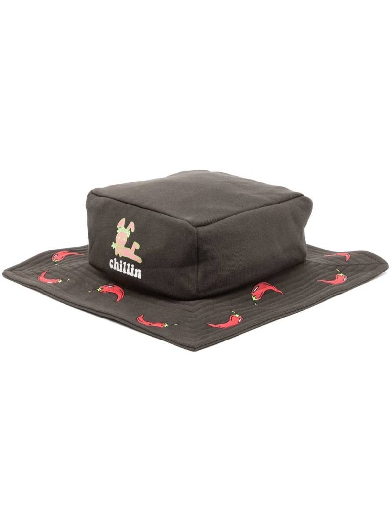 Natasha Zinko Chillin Box bucket hat - Black von Natasha Zinko