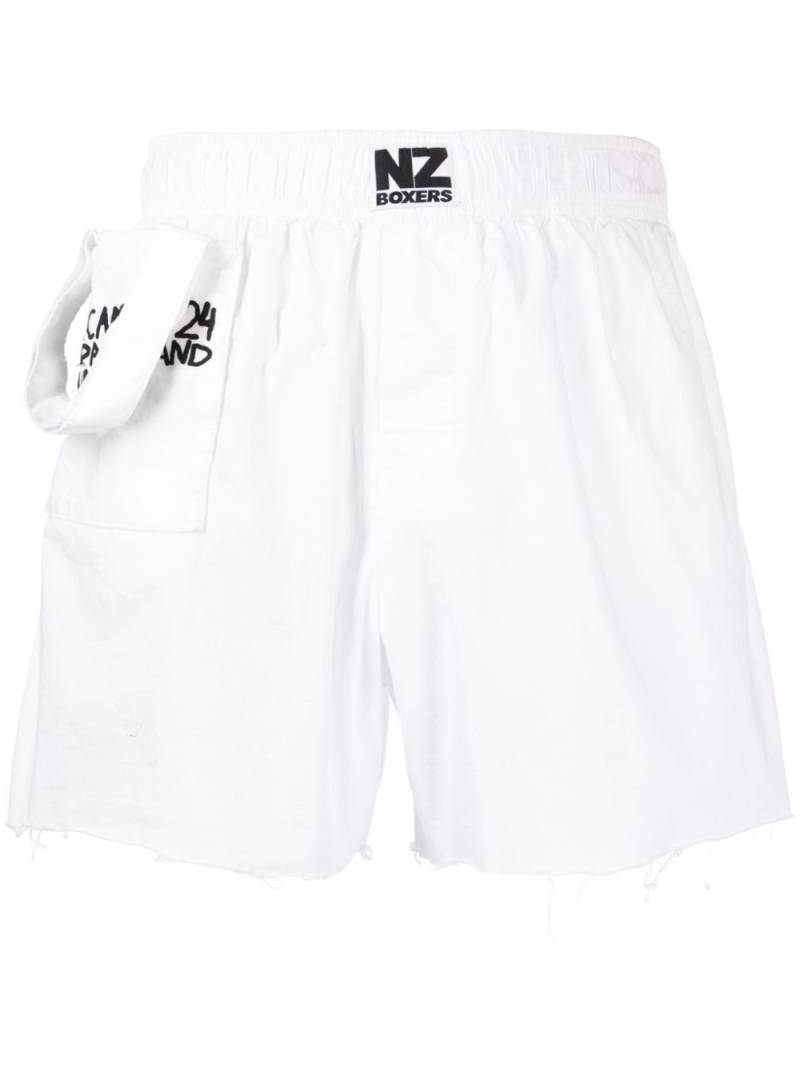 Natasha Zinko Convertible Tote Camping shorts - White von Natasha Zinko