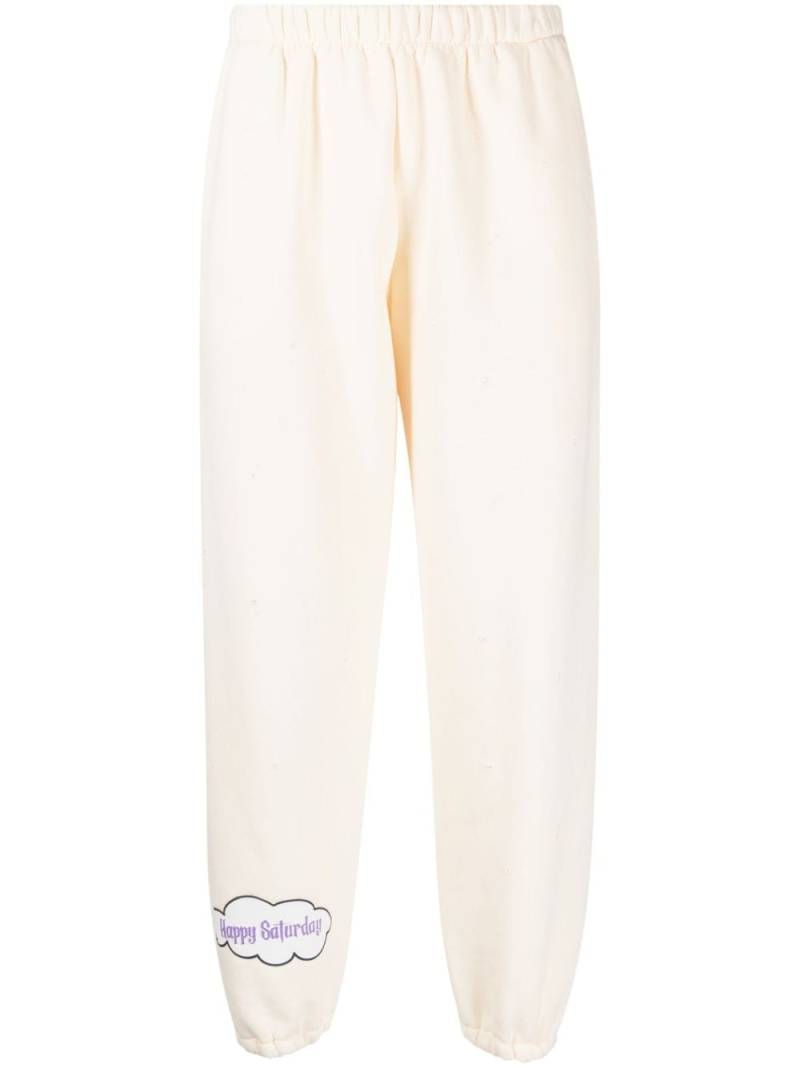 Natasha Zinko Happy Saturday cotton track pants - Neutrals von Natasha Zinko