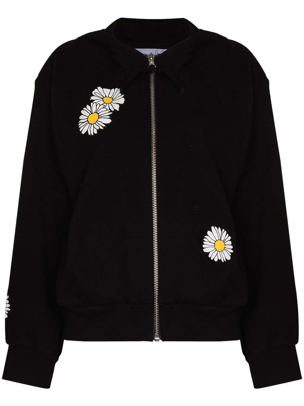 Natasha Zinko daisy-print hoodie - Black von Natasha Zinko