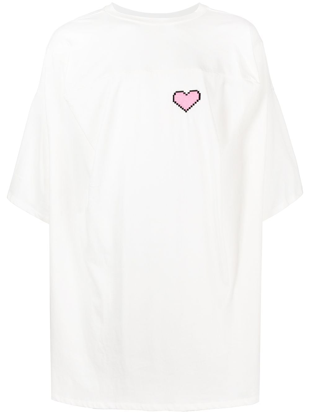 Natasha Zinko Pixel Heart T-shirt - White von Natasha Zinko