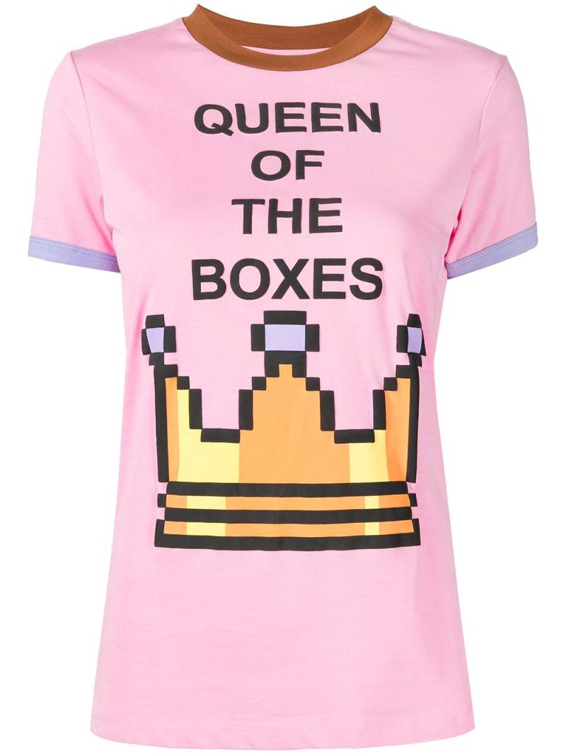 Natasha Zinko Queen Of The Boxes T-shirt - Pink von Natasha Zinko