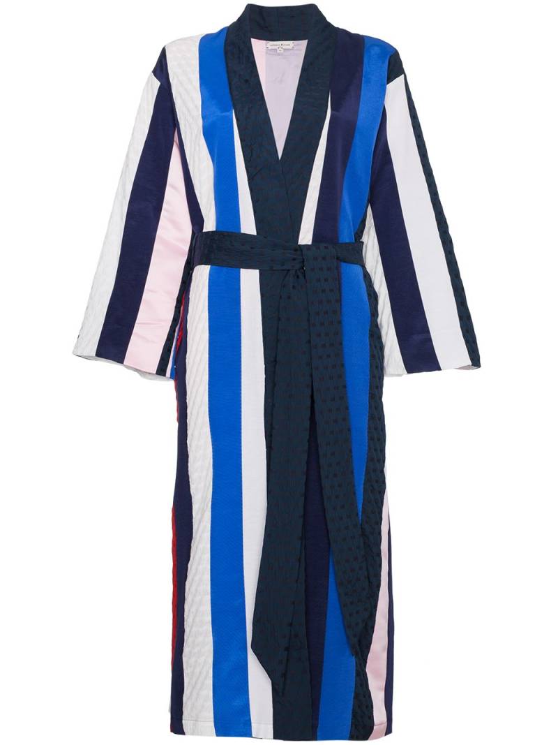 Natasha Zinko Striped midi robe - Multicolour von Natasha Zinko