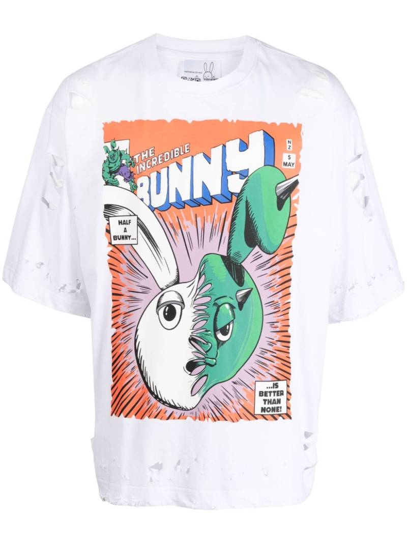 Natasha Zinko The Incredible Bunny cotton T-shirt - White von Natasha Zinko