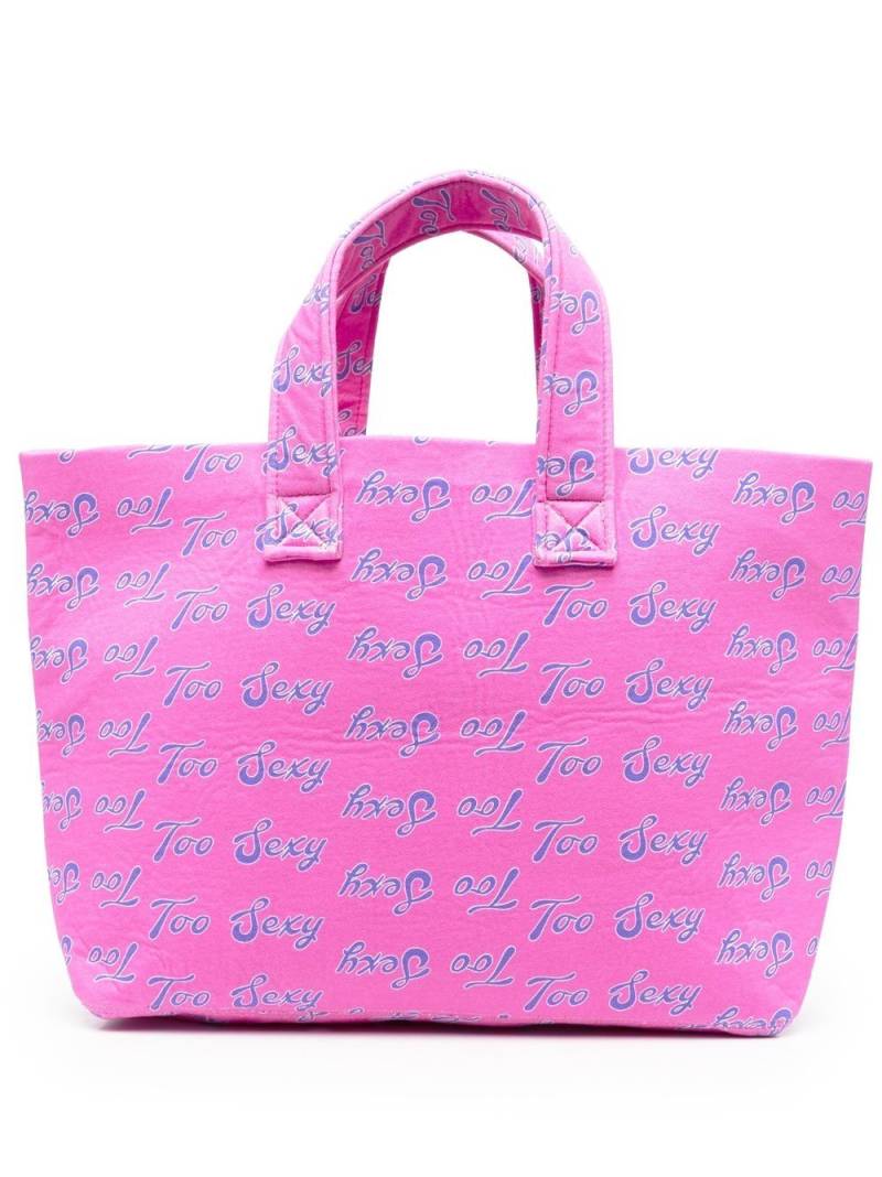 Natasha Zinko Too Sexy repeated-print tote bag - Pink von Natasha Zinko