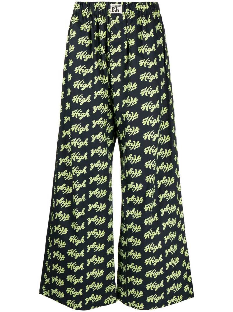 Natasha Zinko all-over High-print pyjama trousers - Blue von Natasha Zinko