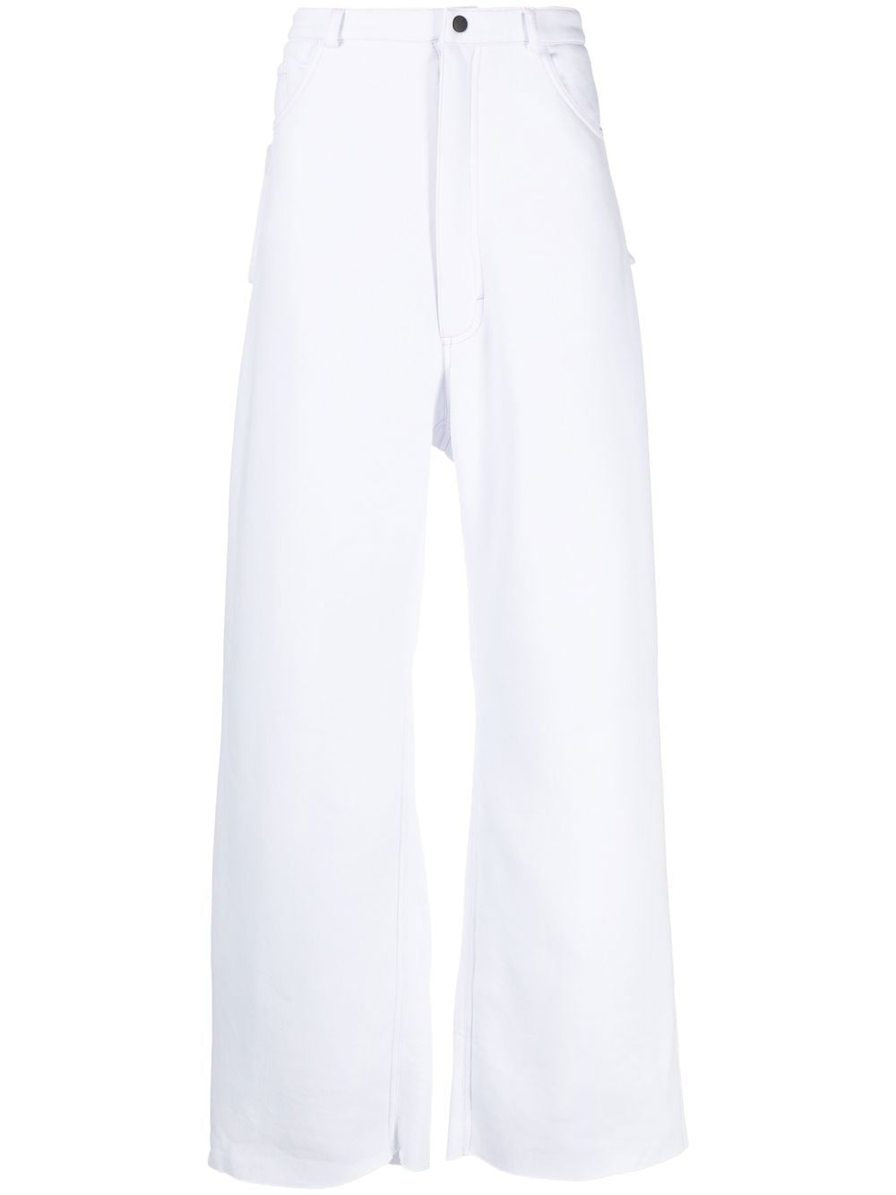 Natasha Zinko box-shaped pockets trousers - White von Natasha Zinko